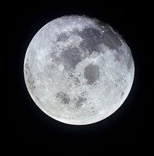 21 July 1969- This view of the whole full moon was photographed from the Apollo 11 spacecraft during its trans-Earth journey homeward. When this picture was taken, the spacecraft was already 10k nauti...