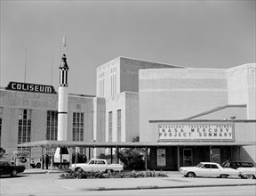 In October 1963, the Project Mercury Summary Conference was held in the Houston, TX, Coliseum.