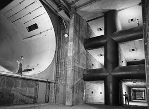 Noise Suppression Addition to the 8- by 6-Foot Supersonic Wind Tunnel ca. 1950