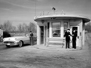 Guards at the Main Gate of the Flight Propulsion Research Laboratory ca. 1956