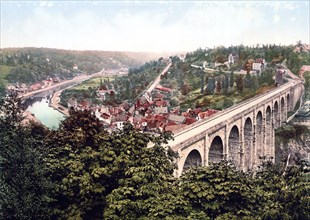 The Viaduct, Dinan, France ca. 1890-1900