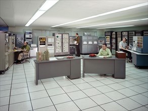 Data Recording Room in the 10-by 10-Foot Supersonic Wind Tunnel ca. 1973