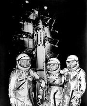 1961 - Astronauts Glenn, Grissom and Shepard - Redstone