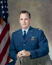 (1966) Astronaut Edward H. White II (United States Air Force Lieutenant Colonel), Gemini 4 pilot.
