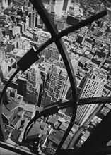 1930s New York City - City Arabesque, from roof of 60 Wall Tower, Manhattan ca. 1938