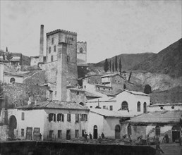Entrance to the Caporciano mine, Italy  ca. 1890s