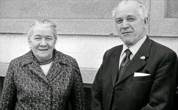 Professor Eugeniusz Grabda with his wife Jadwiga (before 1997)