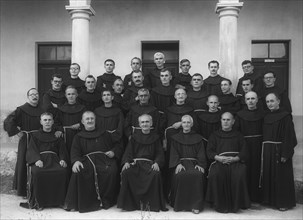 Gjergj Fishta, Anton Harapi and other members of Albanian Franciscan Order on July 24, 1943