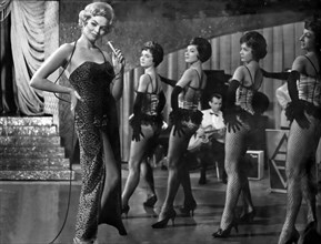Barbara Modelska in the film "Gangsters and Philanthropists" (1962), dir. J. Hoffman and E. Skórzewski ca. 1962