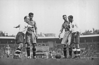 Sweden - Poland soccer match in Stockholm 23 May 1934