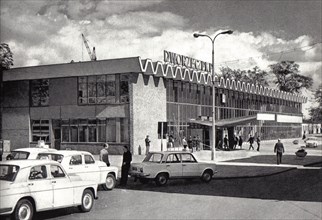 The train station in Zielona Góra at the turn of the 1960s and 1970s.