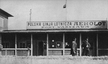 Mokotow airport in Warsaw ca. 1920s