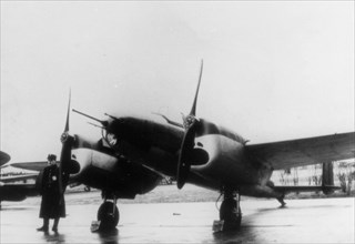 The first prototype of the aircraft PZL.38 Wilk ca. 1939