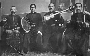 Ensemble of Seyid Shushinski (second from the left) ca. 1916
