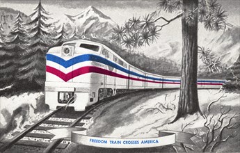 Freedom Train Postcard