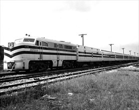 Photograph of the Freedom Train at a Station