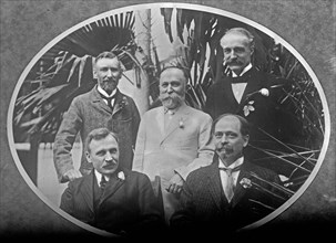 Sir Horace Plunkett, Dr. John Harvey Kellogg, G. Pinchot, S.S. McClure, and Irving Fisher ca. 1910-1915
