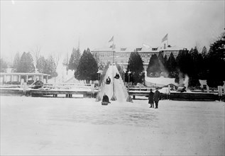 Date: 1910-1915 - Toboggan slide, Fort Wm. Henry, Lake George