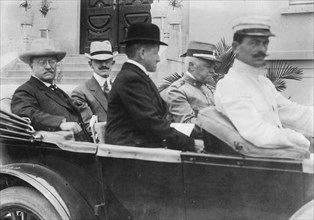 Roosevelt leaving Institute of Butantan, Sao Paolo ca. 1910-1915