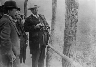 Date: 1913 - Roosevelt enjoying view - Rio Janeiro