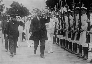 Date: 1913 - Roosevelt at Naval School, Rio Janeiro