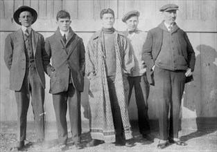 Date: 1910-1915 - Young Fox, Sapper O'Neill and Manager McDonald