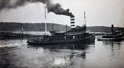 Tugboat A. J. Stone on the Cape Cod Canal 6/26/1915
