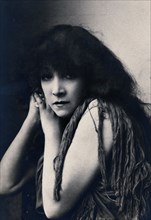 Publicity photograph of Sarah Bernhardt in the role of Leah ca. 1892