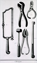 Instruments used in surgery ca. 1700s