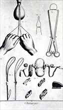 Instruments used in childbirth ca. 1700s