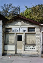 1970s United States -  Hat shop Kihekah Avenue Pawhuska Oklahoma ca. 1979