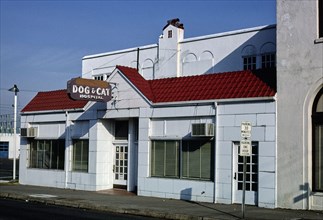 1980s United States -  Dog and Cat Hospital; Sandy Boulevard; Portland Oregon ca. 1980