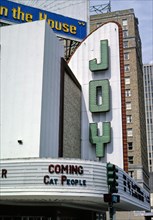 1980s United States -  Joy Theater marquee -  Canal Street -  New Orleans -  Louisiana ca. 1982