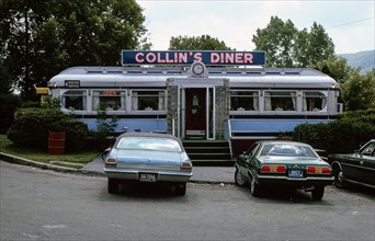 1970s United States -  Collin's Diner (1942) -  Route 7 -  Canaan -  Connecticut 1976