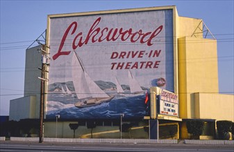 1980s United States -  Lakewood Drive-In Theater; Carson Street Lakewood California ca. 1981