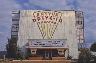 1970s United States -  Sky View Drive-In Theater Dothan Alabama ca. 1979
