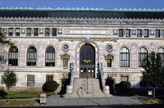 1980s United States -  City Library; State Street; Springfield Massachusetts ca. 1984