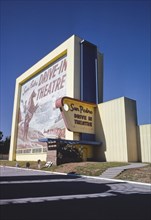 1970s United States -  San Pedro Drive-In Theater angle from right blue sky Gaffey Street San Pedro Los Angeles California ca. 1979