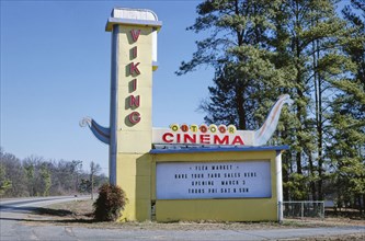 1980s America -  Viking Outdoor Cinema, Anderson, South Carolina 1988