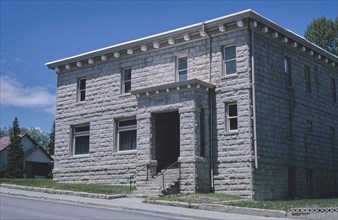2000s United States -  Old town hall, Sapphire Street, Kemmerer, Wyoming 2004