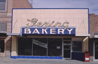 1990s America -   Gering Bakery, 10th Street, Gering, Nebraska 1993