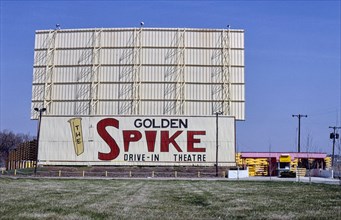 1980s America -  Golden Spike Drive-In, Omaha, Nebraska 1980