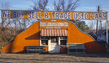 1970s United States -  Bob Lindsay Auto Co, Greenwood Road, Shreveport, Louisiana 1979