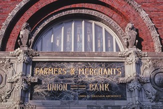 2000s United States -  Farmers and Merchants Union Bank by Louis Sullivan, James Street, Columbus, Wisconsin 2008