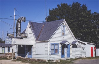 1970s United States -  Blue Bird Tourist Court, Pine Bluff, Arkansas 1979