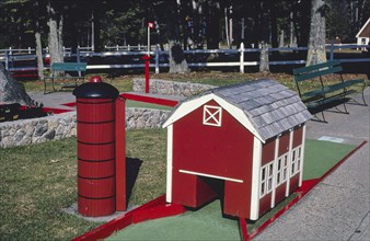 1980s America -  Funspot mini golf, Route 3, Weirs Beach, New Hampshire 1984