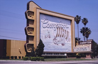 1980s America -  Compton Drive-In Theater, Rosecrans Avenue, Compton, California 1981