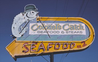 1980s United States -  Colonel's Catch sign, High Point, North Carolina 1982