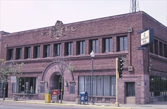 2000s United States -  First National Bank (1909), Associated Bank, Davenport Street, Rhinelander, Wisconsin 2003