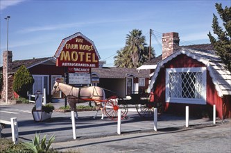1970s United States -  Farm House Motel, Riverside, California 1977